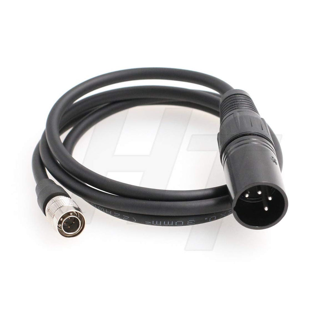 HangTon Stromkabel XLR 4 Pin auf Hirose 4 Pin Soundgeräte Zaxcom Recorder