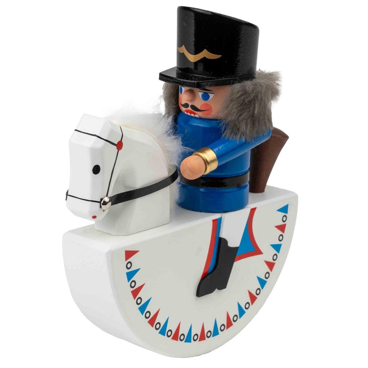 Jan Legler | Reiterlein | erzgebirgische Volkskunst | Made in Germany (Nussknacker Husar blau 15 cm)
