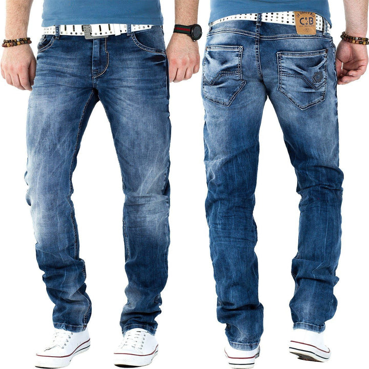 Cipo & Baxx Herren Shorts Jeans-Short Denim Kurze Hose Bermuda Dreifachembund Pants CK132 | Verschie