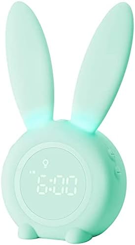Kinder Lichtwecker Hasen Wecker Uhr Kinderwecker Rabbit Alarm Clock Wake Up Light Kreative Lampe Nac