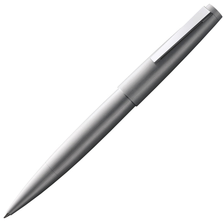 LAMY 2000 Tintenroller 302 - Rollpen aus Edelstahl samtmattiet in der Farbe Silber – Mit Tintenrolle