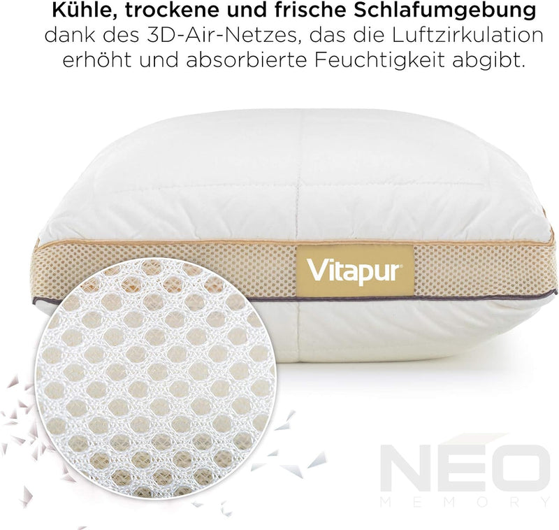 Vitapur NEO Kissen 40x80 cm - EIN Star Wars-ähnliches Kopfkissen, das einen Neuen Standard des Schla