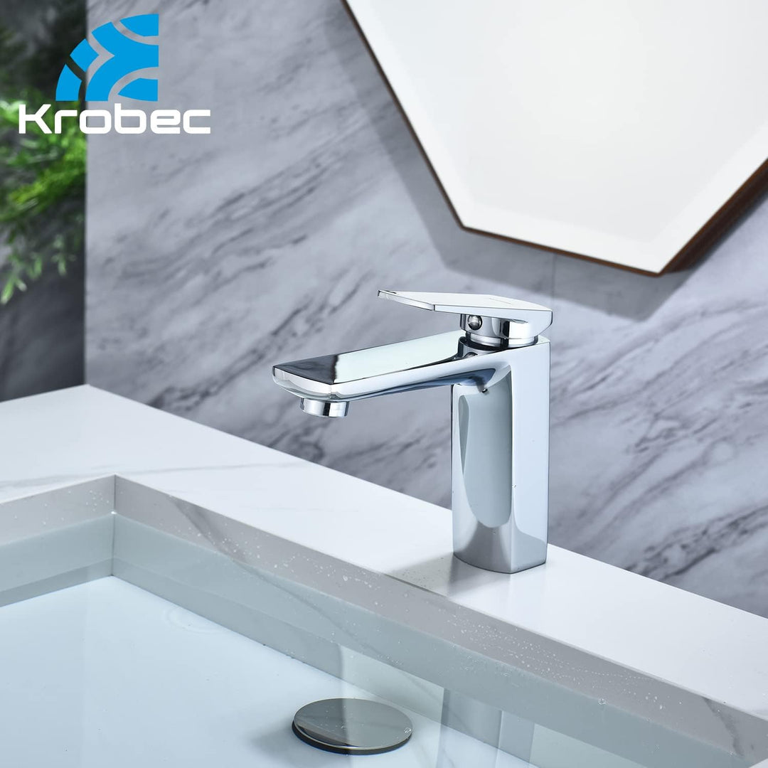Waschtischarmatur aus Messing, kaltes und warmes Wasser, Luxus-Badezimmer