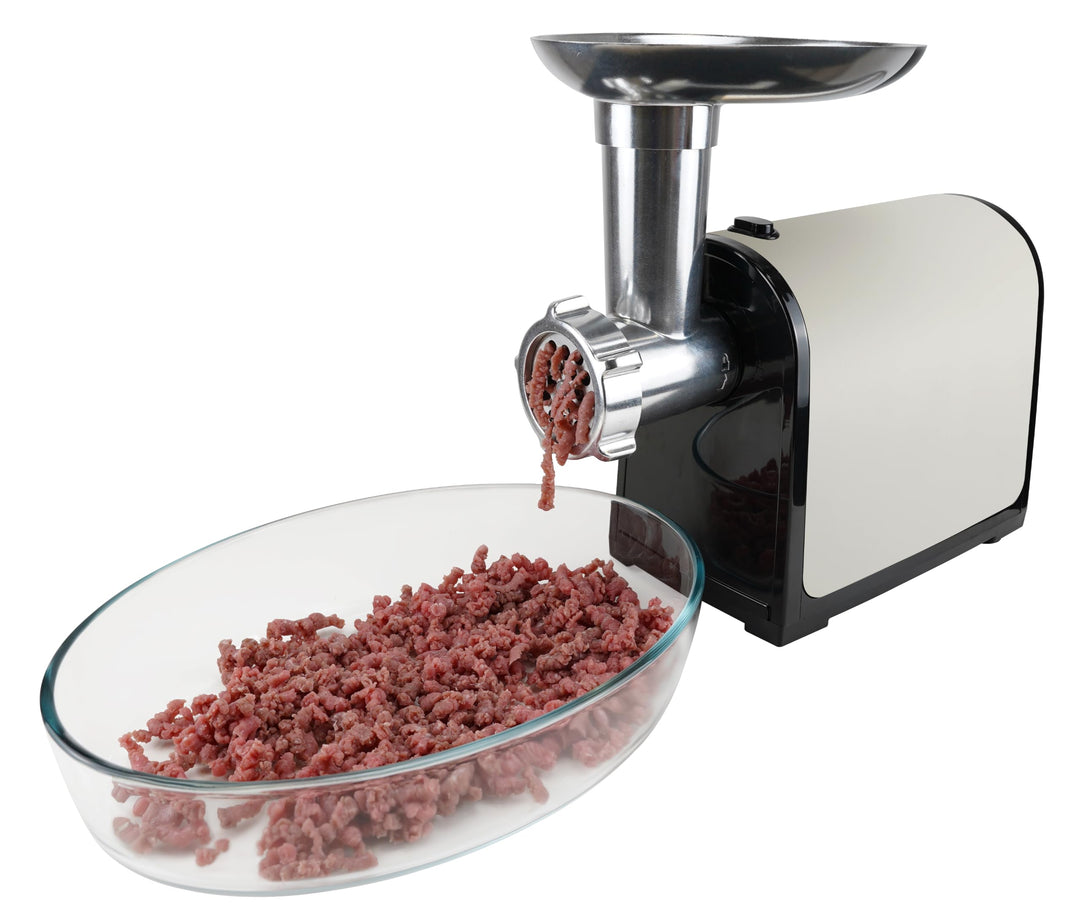 Fleischwolf, 1300 W Max, Für Hackfleisch, Wurst und Kubbe, 2 Edelstahl-Mahlscheiben, Mittlere und Gr