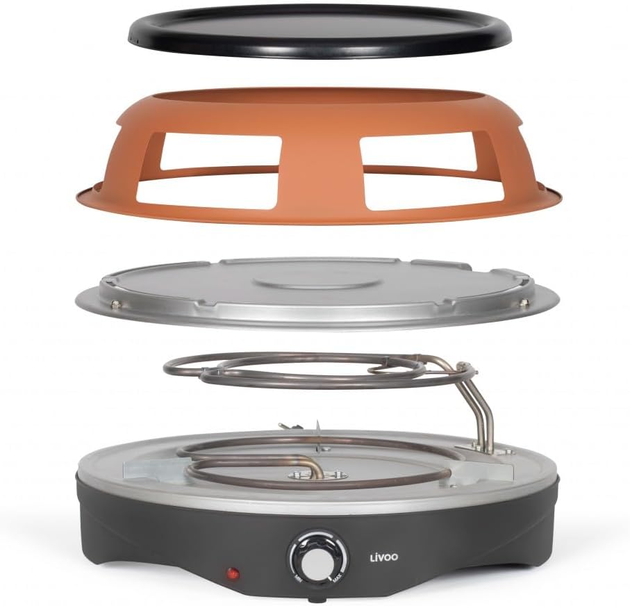 Mini-Pizzaofen 1200 W braun - DOC304
