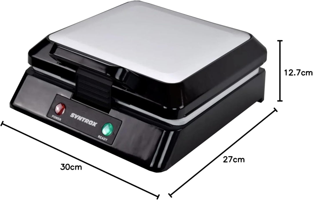 Syntrox Germany Kontaktgrill Plovas mit XXL Keramik Grillplatten und Thermostat 100° aufklappbar, 20