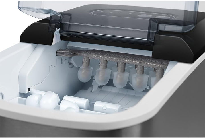 MEDION Eiswürfelmaschine (Eiswürfelbereiter, 2,2 Liter Wassertank, kurze Produktionsdauer 6-12 Minut