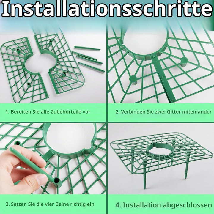 GIONAR 12 Stück Erdbeerstützen Ständer - Erdbeerregal - Balkon Erdbeernetze,Erdbeeren vor Staub und