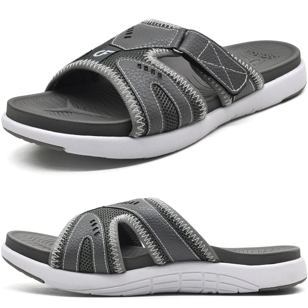 COFACE Herren Sport Recovery Sandalen Plantar Fasciitis weiche Polsterung leichtes Gewicht Bogen Unt
