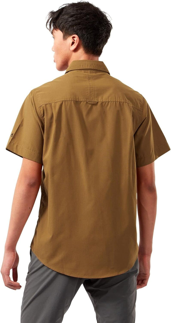 Craghoppers Herren Kiwi Kurzarm-Shirt Wanderhemd (1er Pack) 3XL Pebble, 3XL Pebble