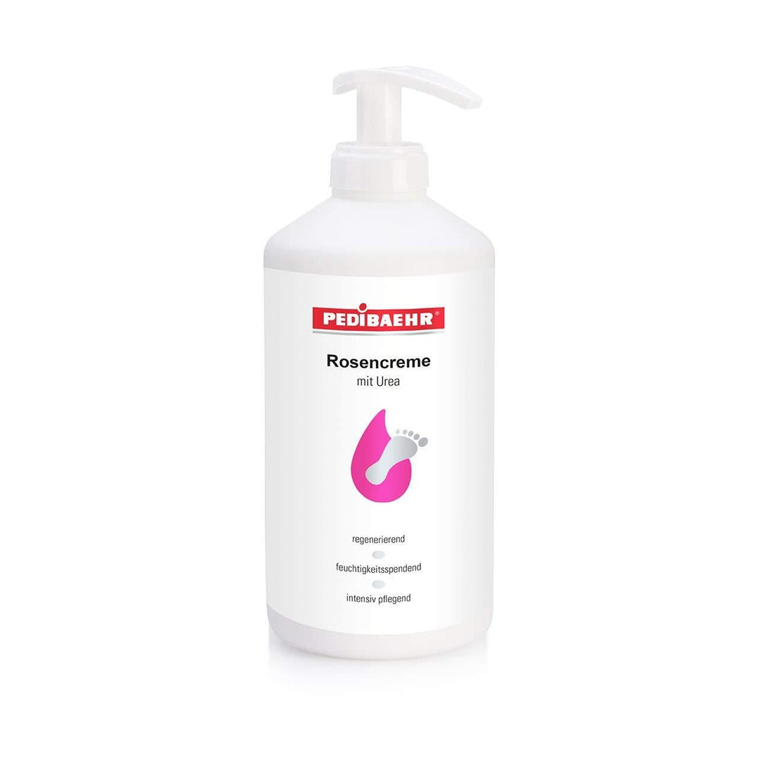 Pedibaehr, Rosencreme mit Urea, Fusspflegecreme, Wildrose, 500 ml mit Spender