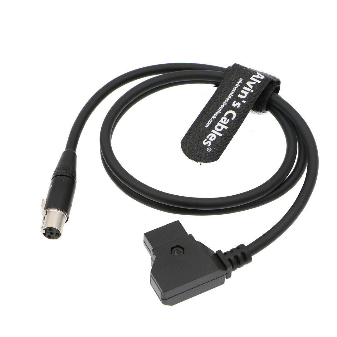Alvin's Cables Mini XLR 4 Pin Buchse auf D-Tap Stromkabel für ARRI RED Kameras 12V TVlogic Monitor 8