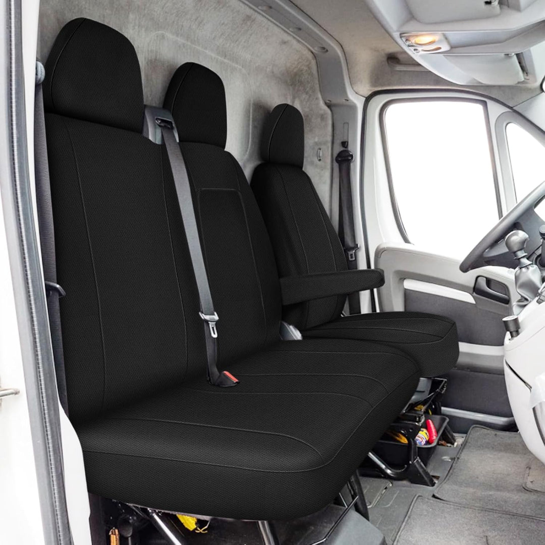 Sitzbezüge Auto für 2006-2025 FIAT Ducato Citroen Jumper- 2+1, Autositzbezüge Auto-Sitzschoner Schon