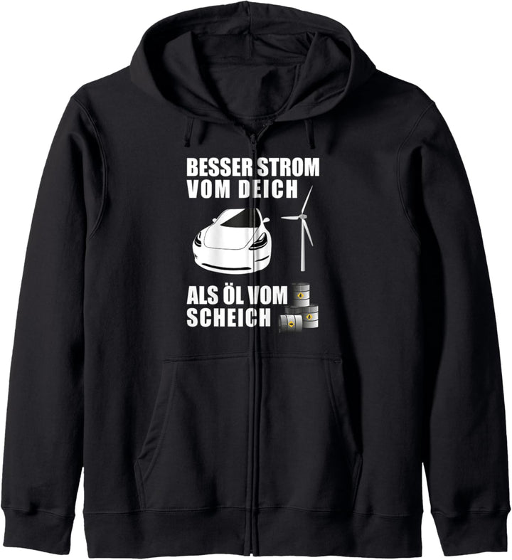 Besser Strom vom Deich Als Öl vom Scheich - Energiewende Kapuzenjacke