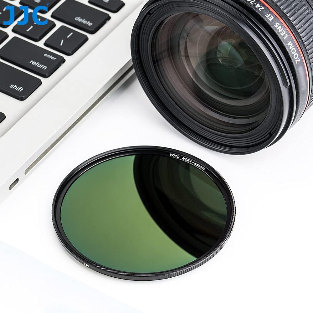 JJC ND64 ND-Filter, 67 mm, Neutraldichtefilter, ultradünn, mehrfach beschichtet, Objektivfilter, Fad