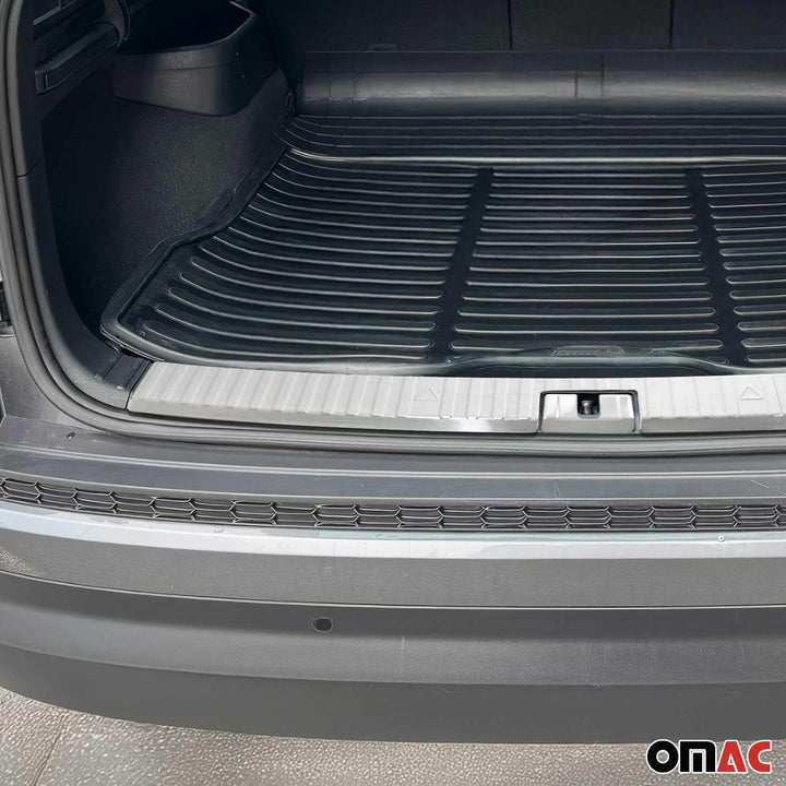 Ladekantenschutz Stossstangenschutz kompatibel mit Skoda Kodiaq NS7 2017-2023 Edelstahl Chrom Glanz,