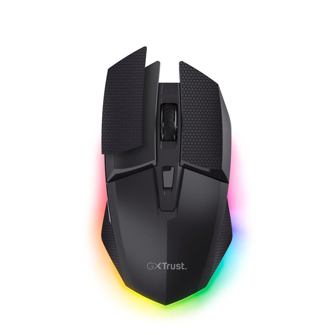 GXTrust 122 Felox+ Kabellose Gaming Maus Bluetooth + 2.4GHz mit Grip Pads, 12K DPI, 40 Stunden Akkul