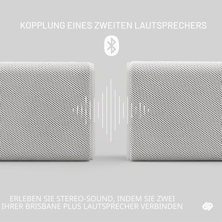 Urbanista Brisbane Plus Bluetooth 5.3 Lautsprecher, tragbarer kabelloser Lautsprecher mit Systemkopp