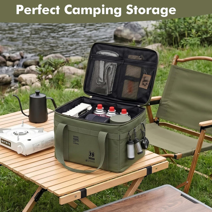 campingbox faltbar, ZoneYan 30L Camping Gear Organizer, Picknick-Organizer-Tasche, Taktische Camping