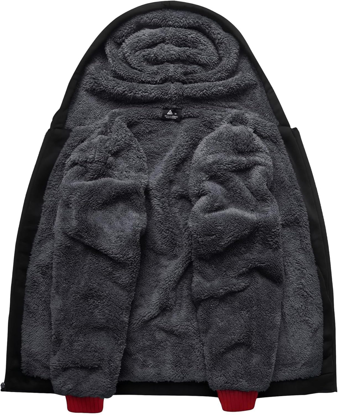 SwissWell Herren Fleecejacke Full Zip Kapuzenjacke Winter Sweatjacke mit Kapuze Gefütterte Hoodie Mä