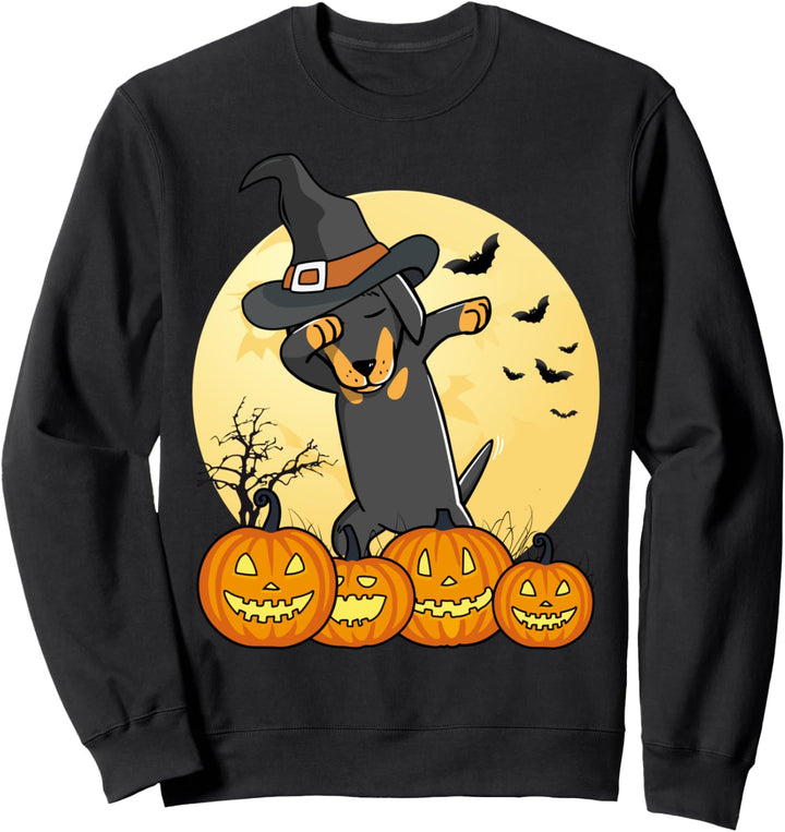 Dabbing Dackel Dab Dance Lustiger Hund Halloween Geschenk Sweatshirt