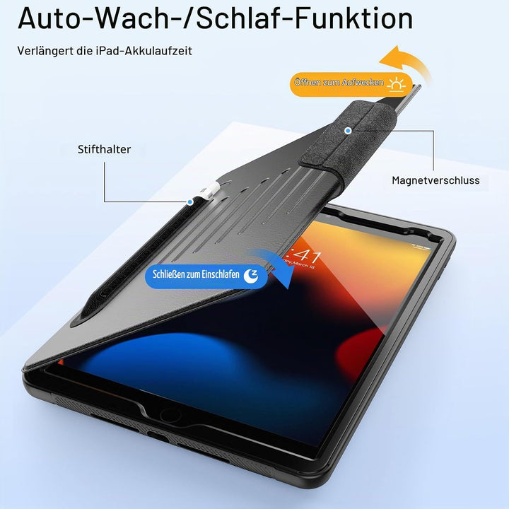 SEYMAC Hülle für iPad 9./8./7. Generation 10,2 Zoll 2021/2020/2019, Tropfenfeste Robuste Hülle mit [