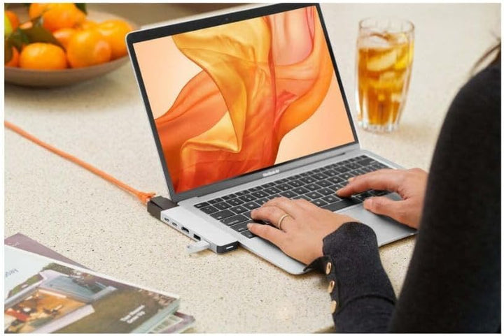 HyperDrive GN28N-SILBER NET 6-in-2 USB-C Hub - Silber, Silber