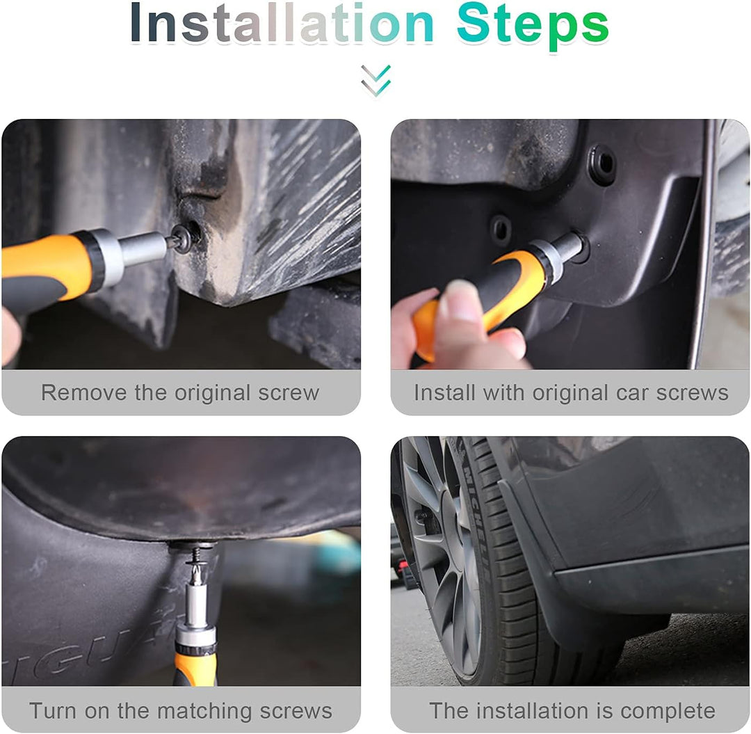 GAFAT Tesla Model Y 2021-2023 2024 Schmutzfänger, Kotflügel, Spritzschutz Auto, Kunststoff Schlamm F