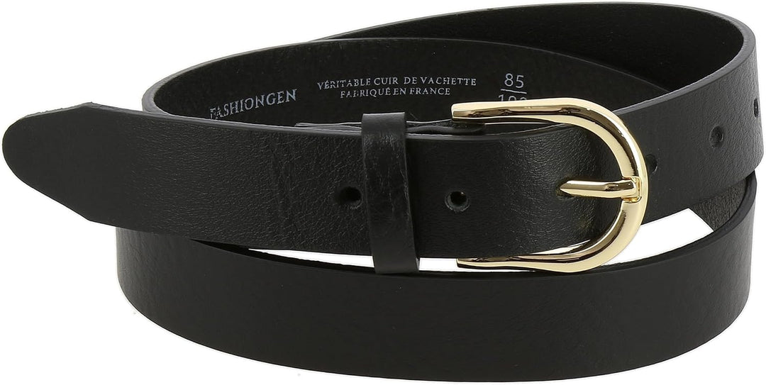 FASHIONGEN - Damengürtel aus pflanzlich gegerbtem Vollnarbenleder, 3 cm breiter ledergürtel, Damengü
