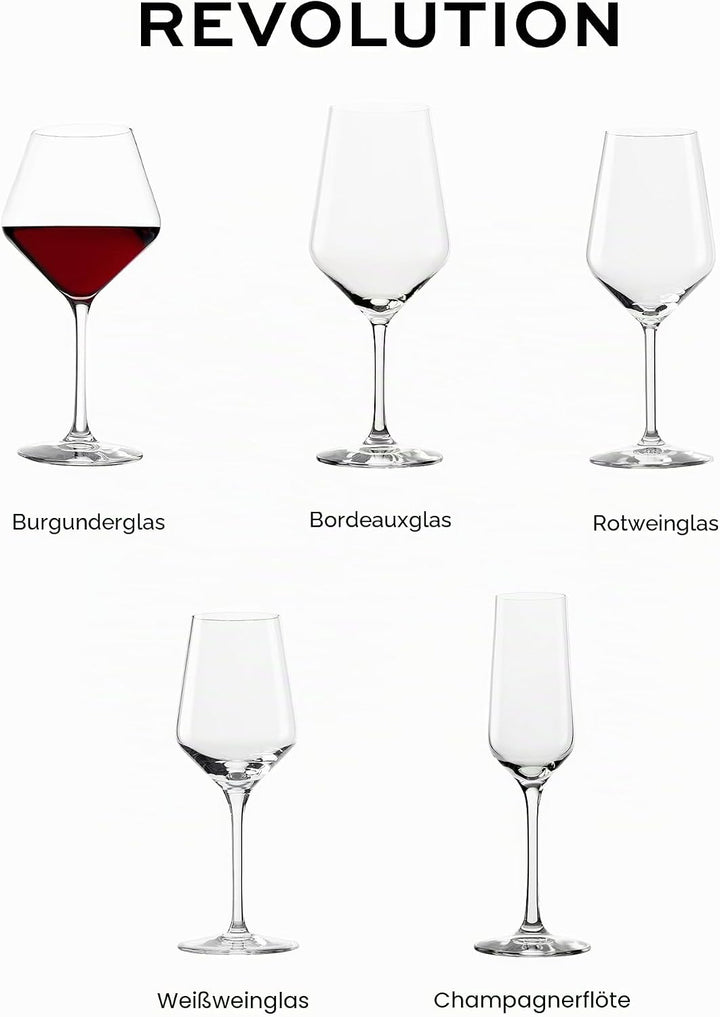 Stölzle Lausitz Revolution 6-er Set Burgundergläser 545ml, farblos, 545ml