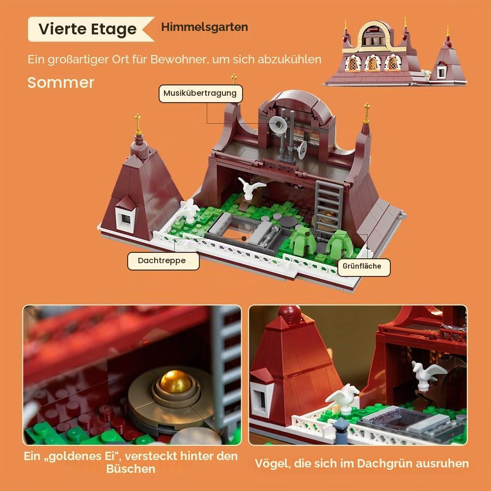 PANTASY European Bakery Building Kit-Landmark Construction Set for Adults & Teens, Featuring a Baker