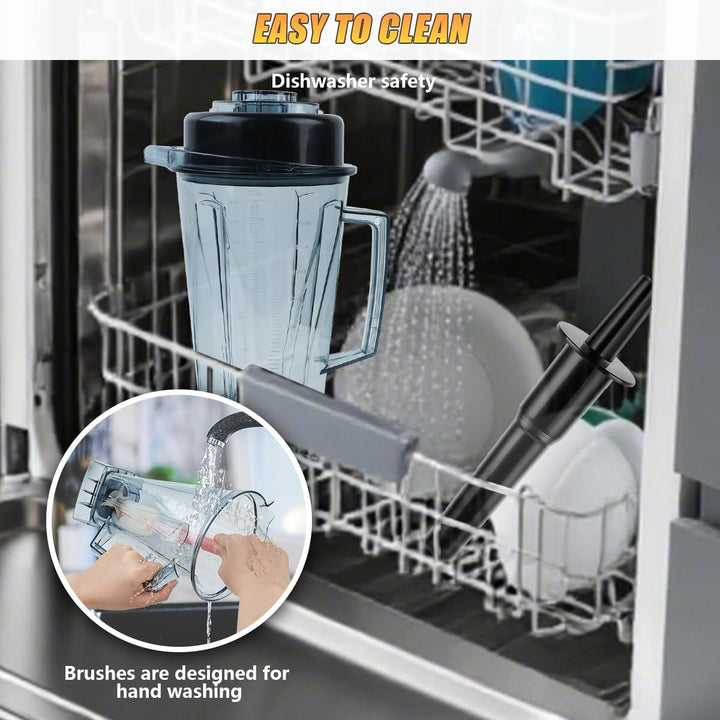 2000 ML Ersatzbehälter Behälter Geeignet für Vitamix Mixer-Krug und Tamper, Mixer Zubehör, Ersatz fü