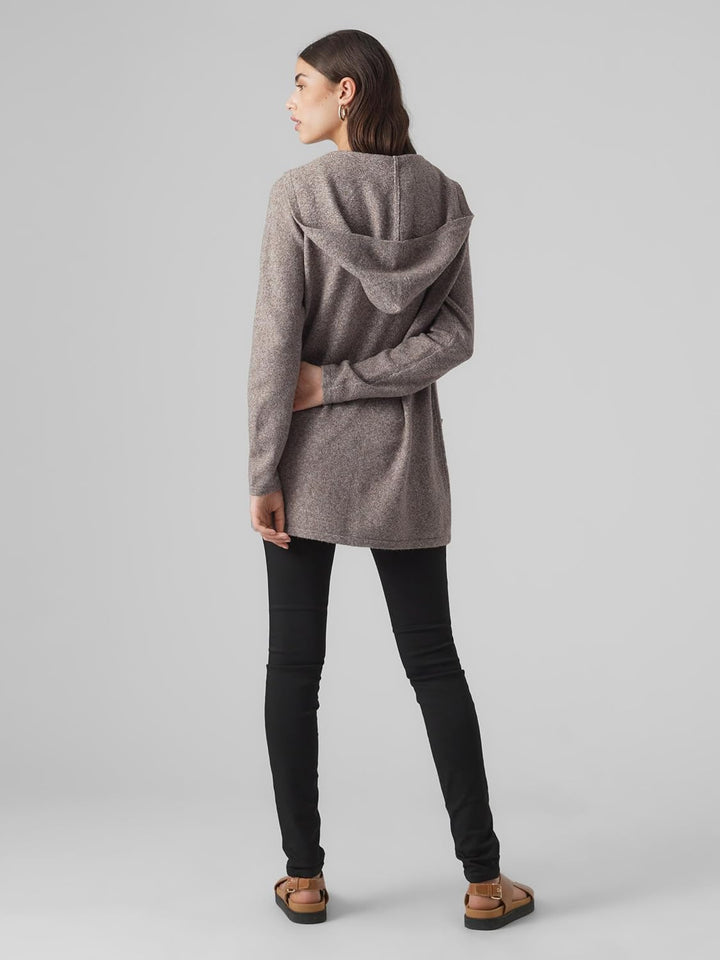 VERO MODA Female Strickjacke VMDOFFY Strickjacke, Coffee Bean/Detail: Melange