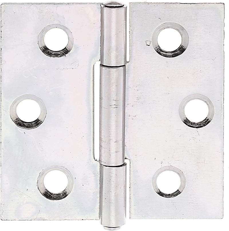 GAH-Alberts 345976 Scharnier | quadratisch | galvanisch gelb verzinkt | 38 x 38 mm | 50er Set, 38 x