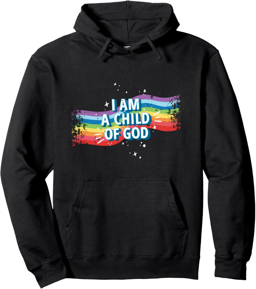 Kind Gottes Regenbogen Chrisliches Pullover Hoodie