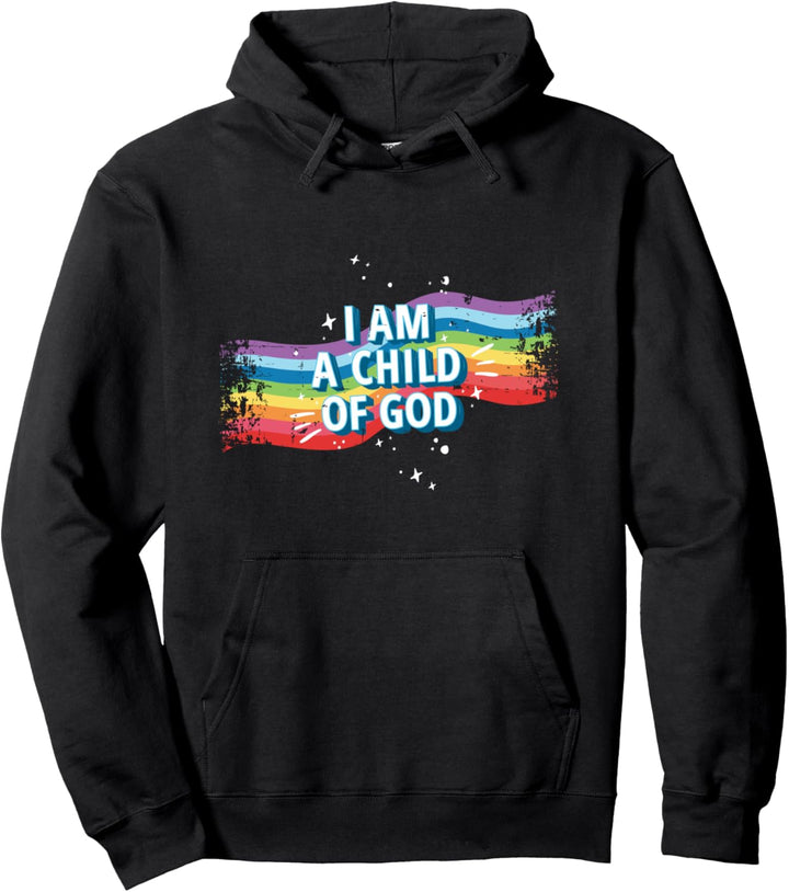 Kind Gottes Regenbogen Chrisliches Pullover Hoodie