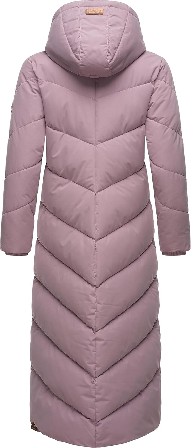Ragwear Damen Winterjacke Wintermantel Parka mit abnehmbarer Kapuze Rebelka Extralong XS-6XL 3XL Lav