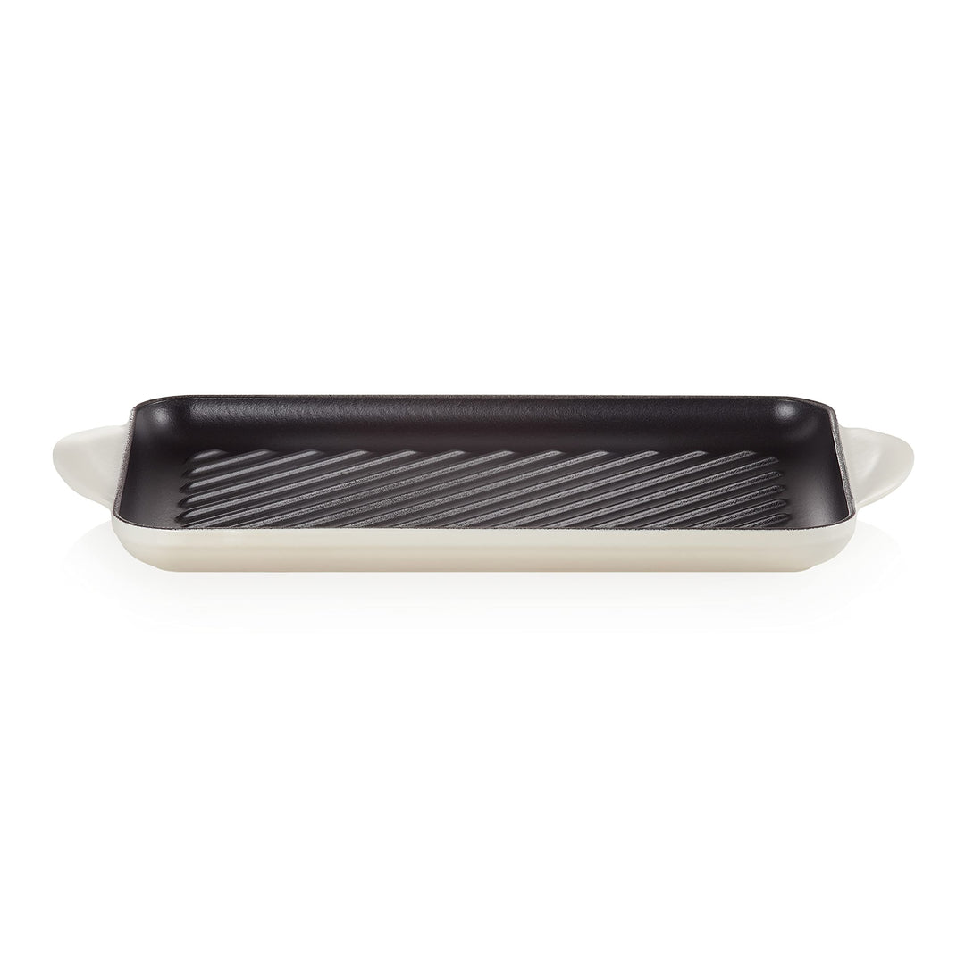 LE CREUSET Rechteckige Grillplatte aus Gusseisen, 32 cm, Für alle Herdarten inkl. Induktion geeignet