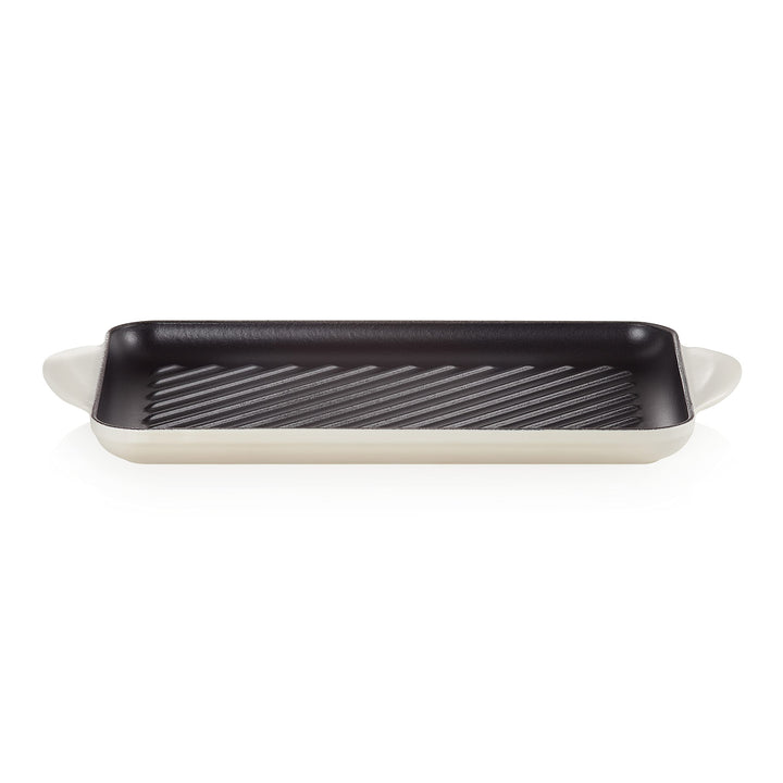 LE CREUSET Rechteckige Grillplatte aus Gusseisen, 32 cm, Für alle Herdarten inkl. Induktion geeignet