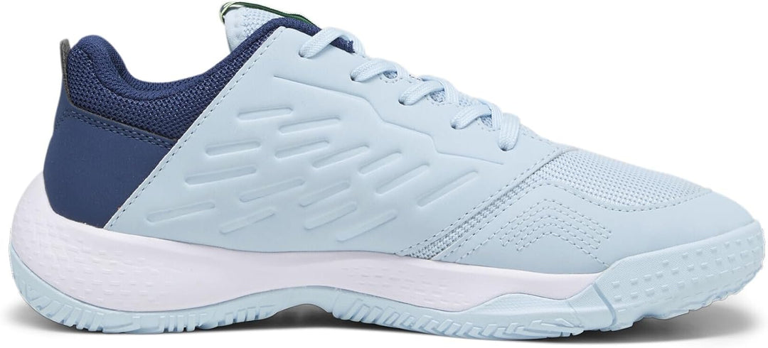 PUMA Unisex Kinder Beschleunigen Sie Jr Handballschuh 37.5 EU Silver Sky Persian Blue White, 37.5 EU