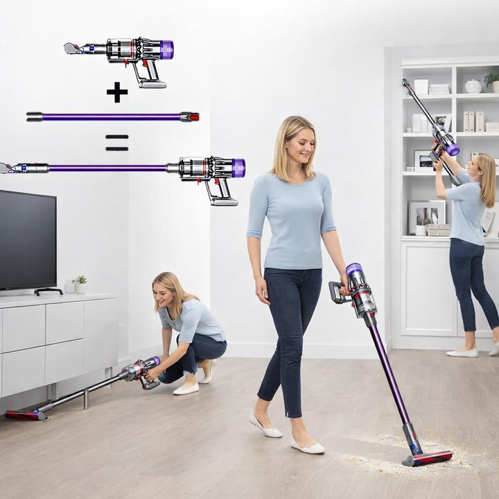 Verlängerungsrohr für Dyson V12 Detect Slim / V10 Digital Slim Stabstaubsauger, 74cm/29in Aluminium