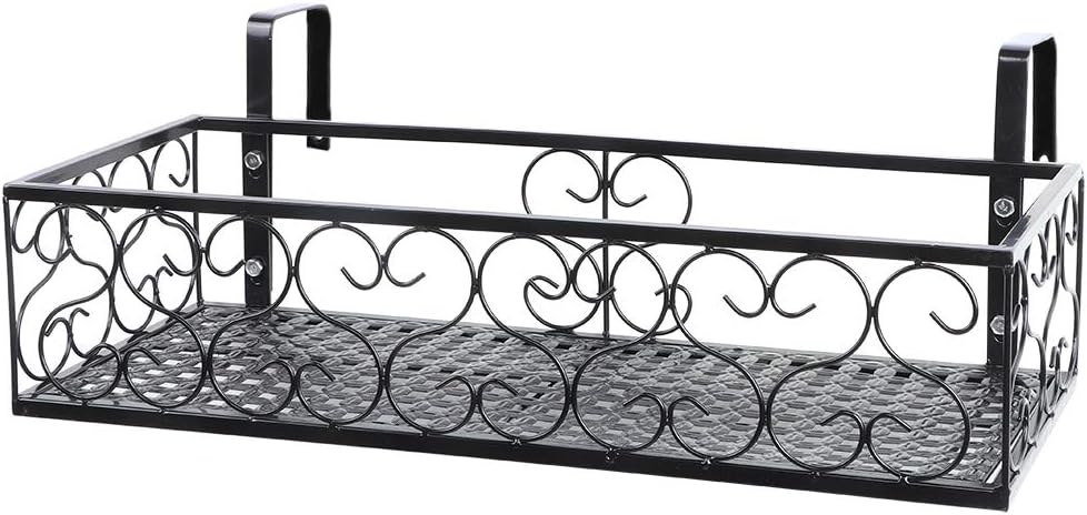 Gedourain Balkongeländer-Regal, Blumentopf-Ständer, Fensterkasten-Geländer, Pflanzgefäss-Halter mit