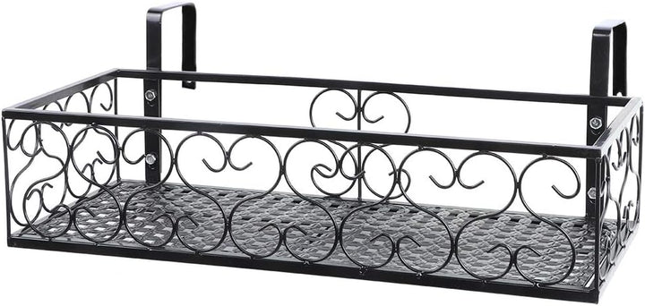 Gedourain Balkongeländer-Regal, Blumentopf-Ständer, Fensterkasten-Geländer, Pflanzgefäss-Halter mit