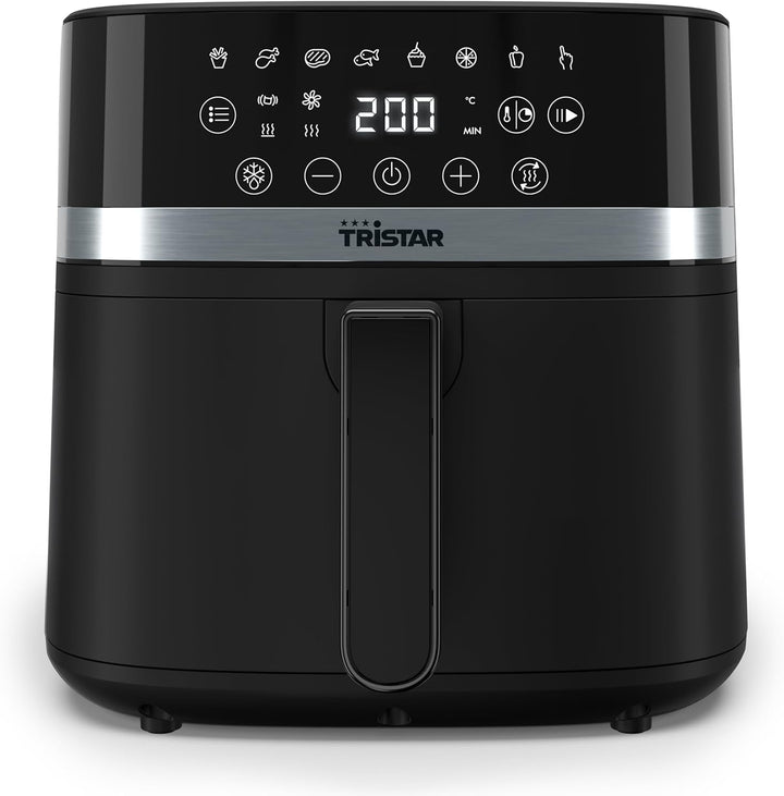 Tristar Digitale Heissluftfritteuse, 6L Kapazität, 8 Programme, LED-Touchscreen, Vorheizen & Shake-E