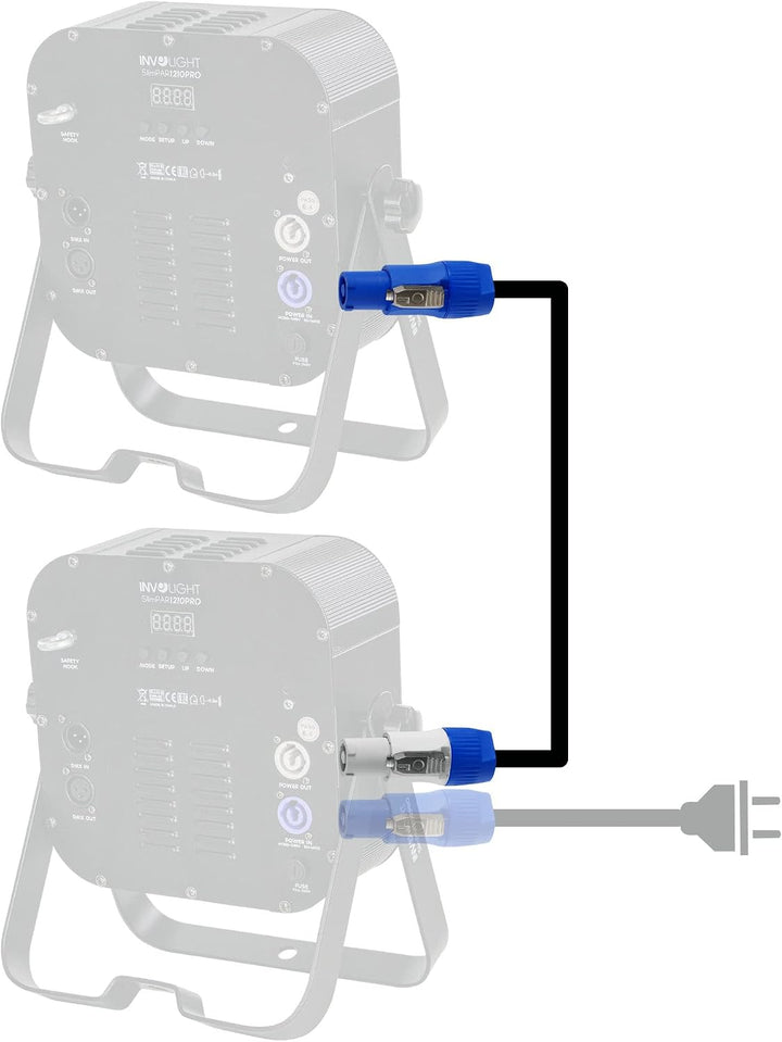 Pronomic Power Twist 2.5 Stromkabel - Kabel zur Stromversorgung von Aktiv-Lautsprechern und Scheinwe