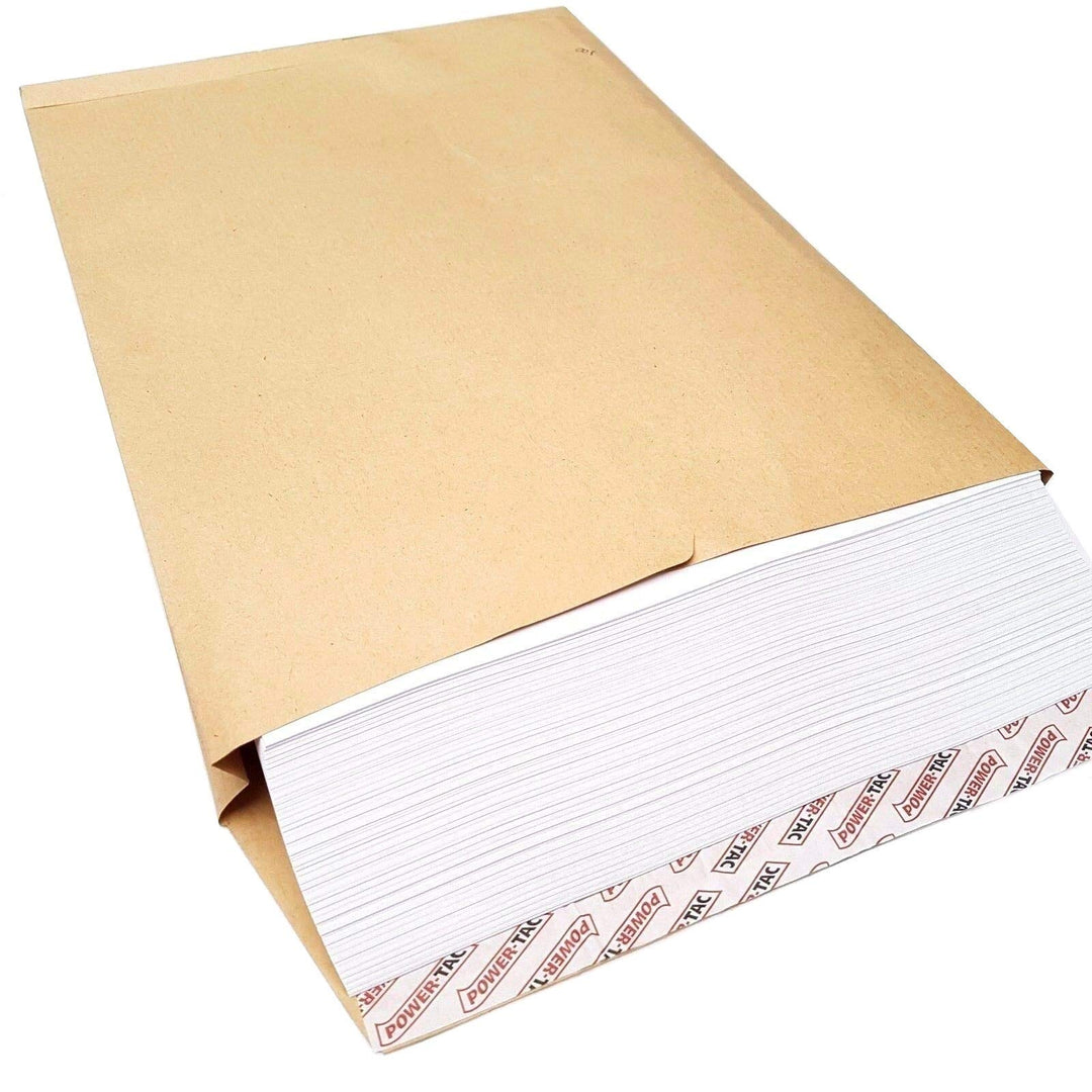 HSD C4 Versandtaschen, starkes Manila-Papier, A4, 115 g/m², 25 mm dick, erweiterbare Breite 100, 100