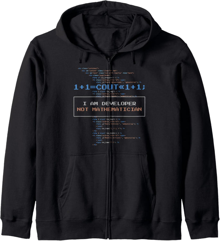 Programmierer Ich bin ein Entwickler, kein Mathematiker Kapuzenjacke
