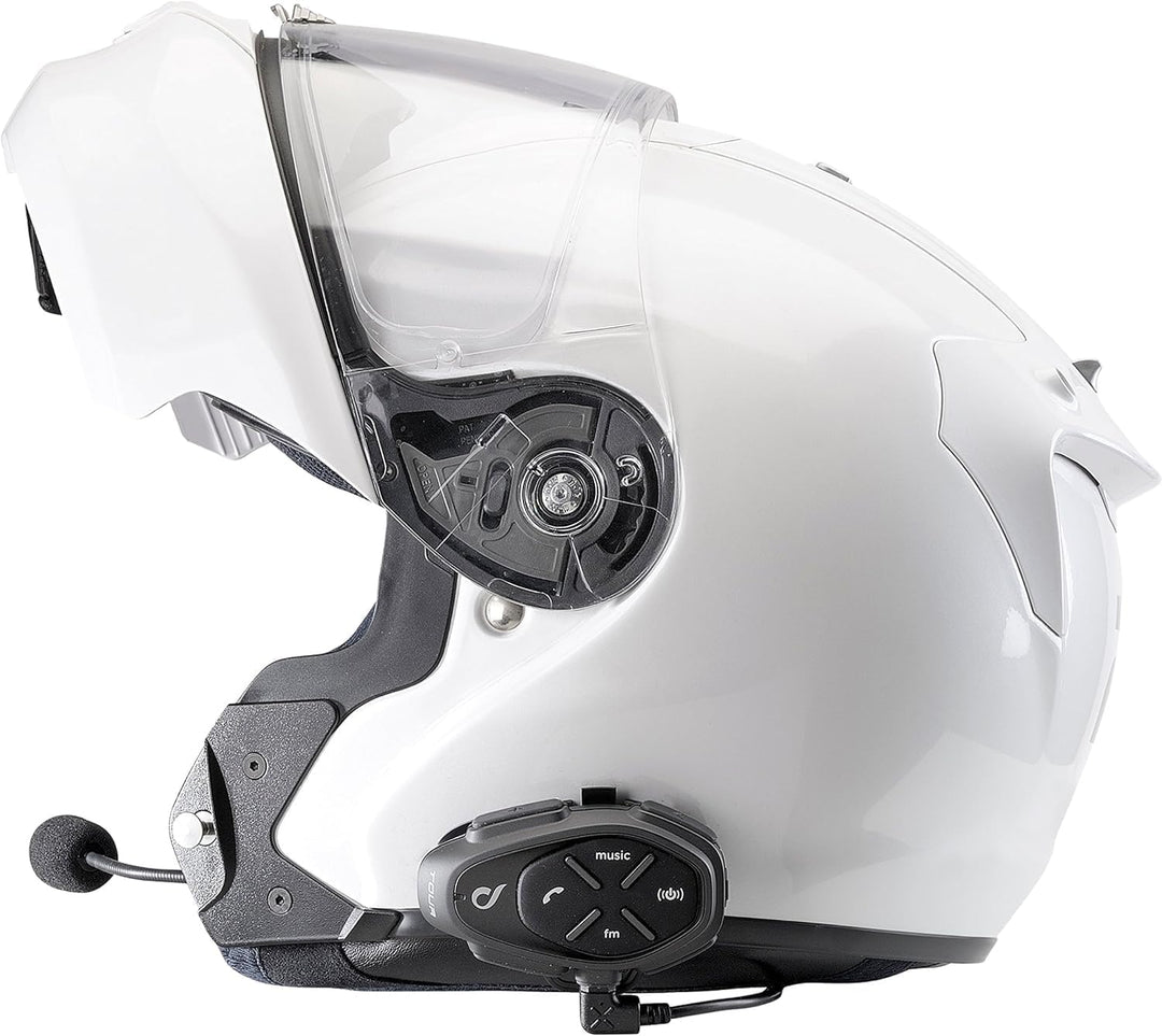 Interphone Tour - Doppelpack - Bluetooth-Kommunikationssystem für Motorräder - Bis zu 4 Reiters, 1,5