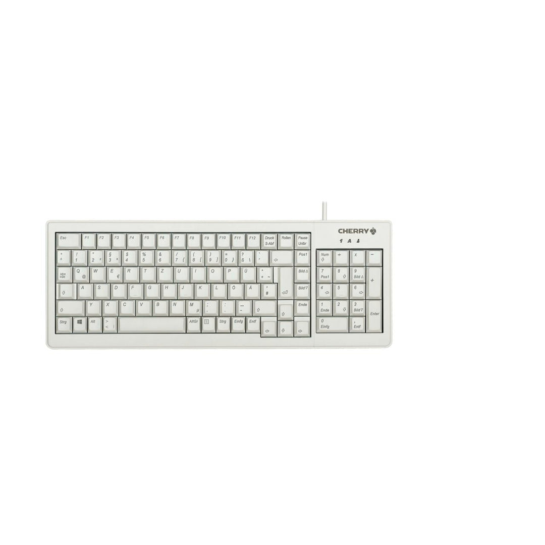 CHERRY G84-5200 Compact Keyboard, Deutsches Layout, QWERTZ Tastatur, kabelgebundene Tastatur, kompak