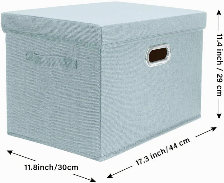 TYEERS Aufbewahrungsbox mit Deckel Gross, Stoff, Faltbare, Waschbare, Kisten Aufbewahrung mit Deckel